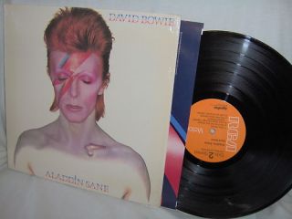 David Bowie Aladdin Sane LSP 4852 w Fan Club Insert LP