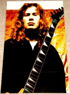 MEGADETH DAVE MUSTAINE JACKSON GUITAR TRIBUTE POSTER