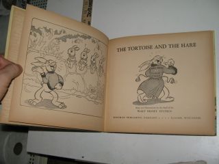 TORTOISE & HARE Disney 1935 comic cartoon book Whitman,Silly Symphony