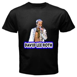 David Lee Roth Van Halen Rock Band Black T Shirt Tee