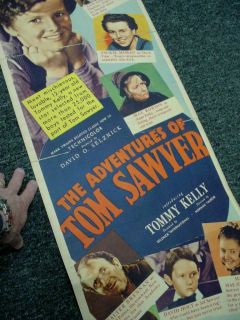  Tom Sawyer Orig Movie Poster 14x36 Insert Selznick Max Steiner