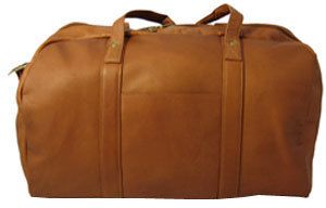 David King 18 Classic Leather Duffel Bag w/ Shoulder Strap Carry On