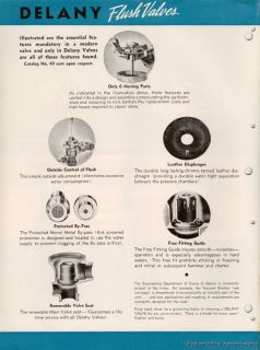 Coyne Delany Flush Valve Catalog Bulletin Marine 1948