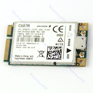 Dell 5530 Eircsson F3507G GPS HSDPA WWAN 3G Mini PCI E Wireless Card