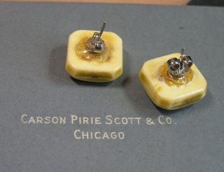  Composition BONE ? & Cord Necklace Earrings in CARSON PIRIE SCOTT Box