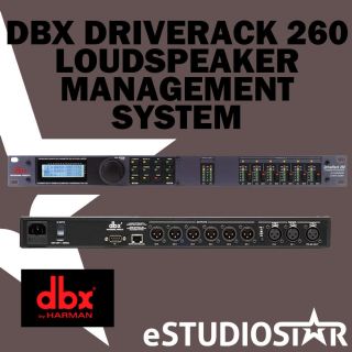 DBX DRIVERACK 260 2X6 LOUDSPEAKER MANAGEMENT SYSTEM W DISPLAY DRIVE