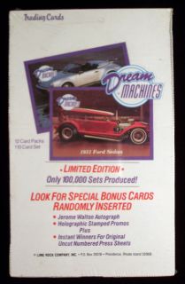 1991 Lime Rock Dream Machines Series 1 Trading Card Box