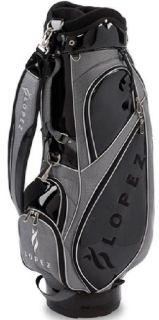 Nancy Lopez Golf Darden Cart Bag Ladies Womens Silver Black Leather $
