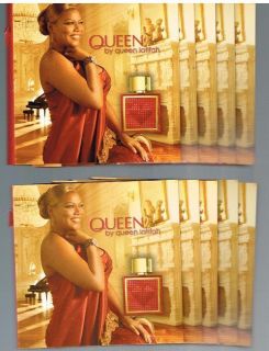 Queen Latifah QUEEN eau de parfum Samples Lot of 8 Mini Vials