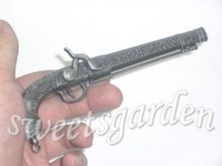 Pirate Flintlock Derringer Pistol Gun Arms Weapon Metal Model Display