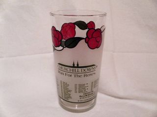 Kentucky Derby Run for The Roses 1986 Mint Julep Glass