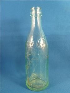 coca cola straight side bottle rare davenport iowa
