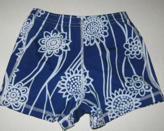 New VB Rags Volleyball Shorts s Youth Blue Floral Compression 18 20 w