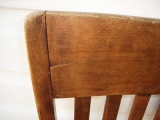Antique Oak Office Chair Swivel Wood Parts Complete Desk Decor Vintage