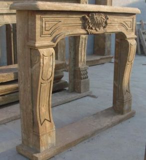 Olde World Design Marble Fireplace Mantel