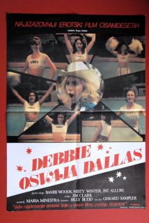 Debbie Does Dallas 80’ Sexy RARE EXYU Movie Poster