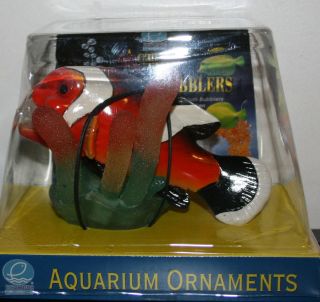 Action Aquarium Bubblers Clown Fish Decor for Aquariums