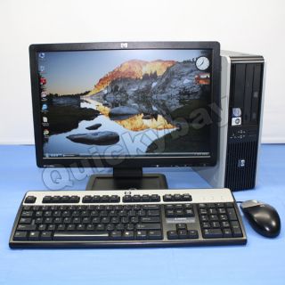 HP DC5800 Desktop Computer Core 2 Duo/ Windows 7/ 2GB/ 80GB + 19 Wide