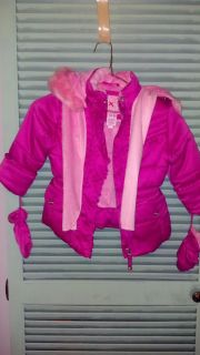 Zero Xposur hOtPiNk Winter coat 18 months attached hood, scarf, gloves
