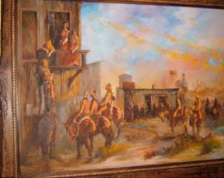 Don Hansell Western Oil Painting  Wichita