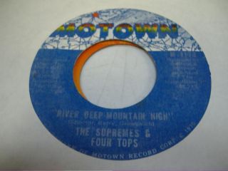 Soul 45 The Supremes Four Tops River Deep Mountain High on Motown
