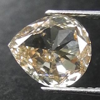 57cts Champagne Pear Natural Loose Diamond