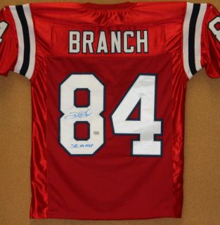 Deion Branch MVP Autographed New England Patriots Jersey AAA