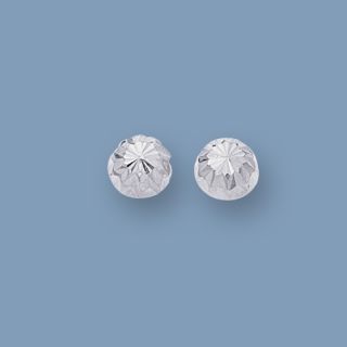 diamond cut medium umbrella earrings 14k white gold popular exotic and