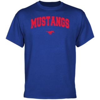 click an image to enlarge smu mustangs royal blue mascot arch t shirt