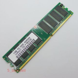 New 1GB PC3200 DDR 400 184pin 184 Pin Non ECC Low Density DDR400