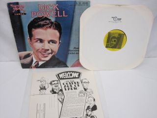 Dick Powell Rare Recordings 1934   1951 Vinyl Record 33 RPM LP Sandy