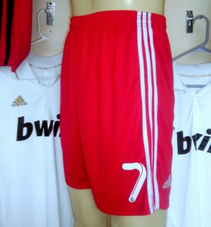 Real Madrid Spain Red 3rd Soccer Shorts Ronaldo 7 s M L XL Free from