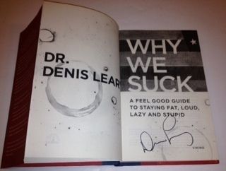 Denis Leary Signed Book Why We Suck Comedian w COA from Signing Nice
