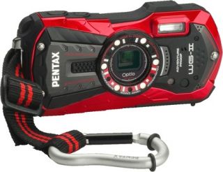 Pentax Optio WG 2 Red Digital Compact Waterproof Camera Free Case