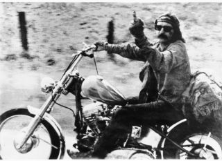  24x 34   Motorcycle  Easy Rider   Wild One   Harley  Dennis Hopper