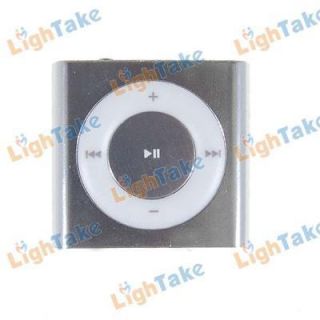  Fashionable Mini Clip MP3 Digital Player TF Card Reader Silver