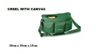 Dennett Willow Creel Tackle Bag with Canvas 36x16x15cm