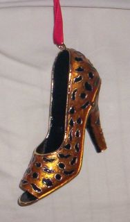 Dillards Cloisonne Open Toe High Heel Shoe Ornament