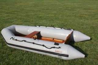 SEAWORTHY 9 FT INFLATABLE BOAT DINGHY YACHT TENDER REMOVABLE WOODEN
