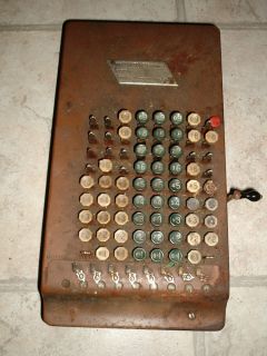 Antique Vintage Felt Tarrant Comptometer Adding Machine 