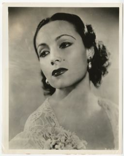 1930s Dolores Del Rio Pin Up Photograph Mexican Star Glamour Portrait
