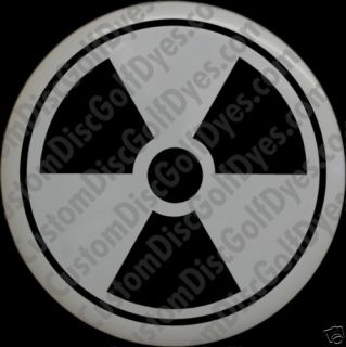 Disc Golf Custom Dye Stencil Nuclear Symbol 2 Pack