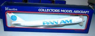  1989 Wooster Pan Am Airlines 747 200 Desk Model Aircraft Minty in Box