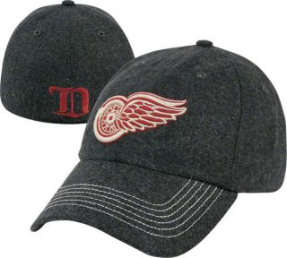 Detroit Red Wings 47 Brand Charcoal Riverstone Fitted Hat