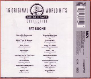 Pat Boone 16 Original Hits CD 1989 Made in Germany