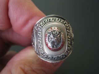 Vintage Loyal Order of Moose Sterling Ring