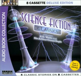 Science Fiction Classics HG Wells 8 Tape Audio Book Set