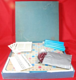 VINTAGE 1970s DELUXE SCRABBLE GAME Complete Very Good Cond. Turntable