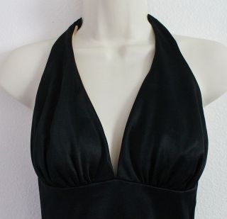 Vtg 50s Deweese Design Black Tie Swimsuit Swim Sun