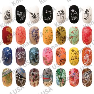 Konad Stamping Nail Art Design Template Image Plate M34